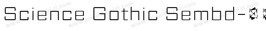 Science Gothic Sembd字体转换
